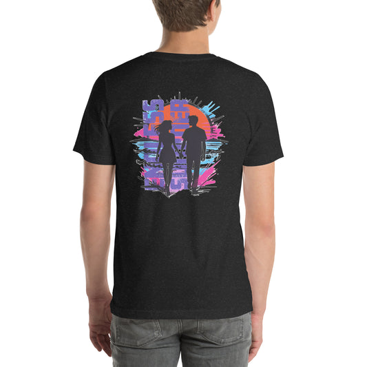 Endless Summer Couple Silhouette Graphic T-Shirt Black Heather