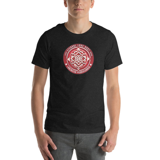 Eternal Love Knot Hex Graphic T-Shirt Black Heather Adults