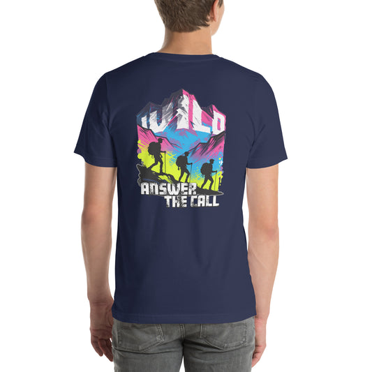 Answer the Call Hiking Graphic T-Shirt Navy