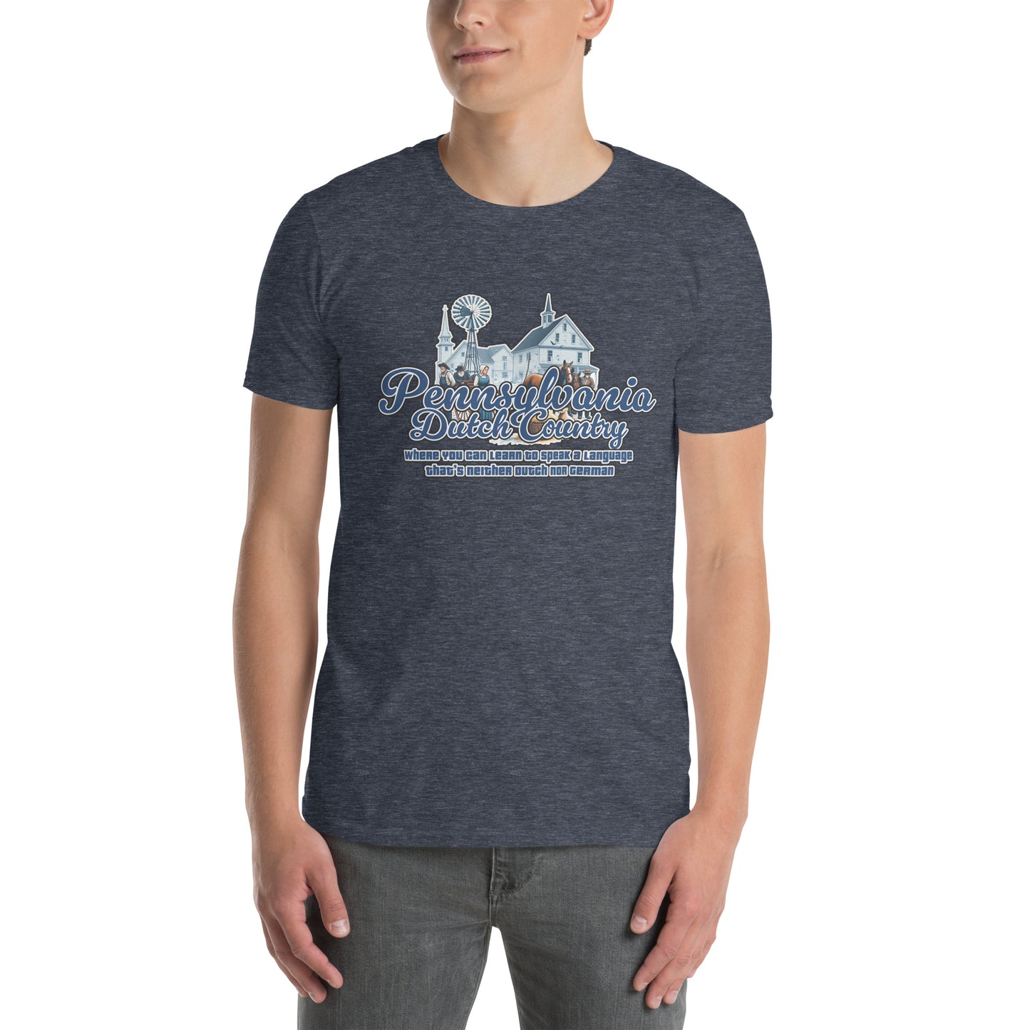 The Pennsylvania Dutch Paradox Graphic T-Shirt Heather Navy