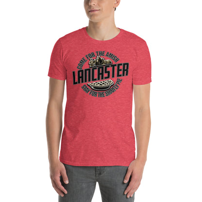 Come for the Amish, Stay for the Pie Graphic T-Shirt Heather Red