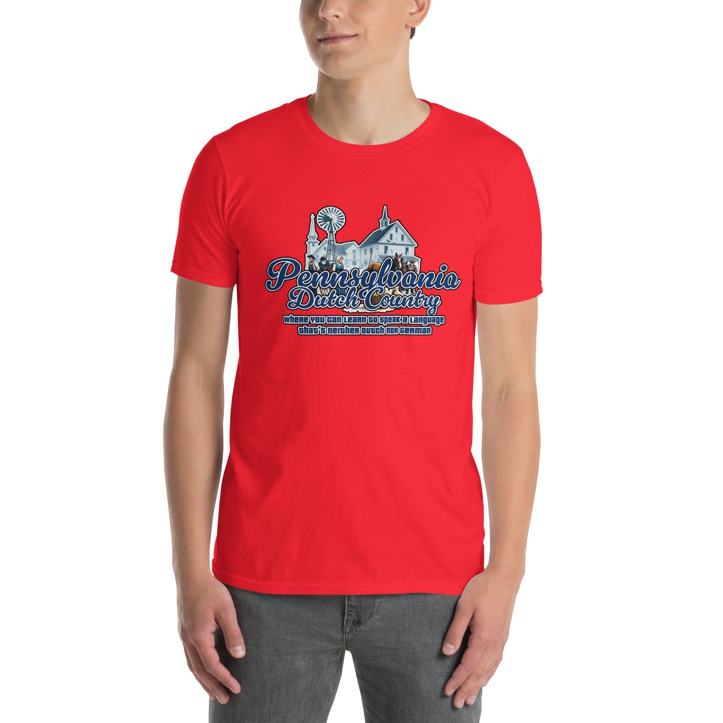 The Pennsylvania Dutch Paradox Graphic T-Shirt Red