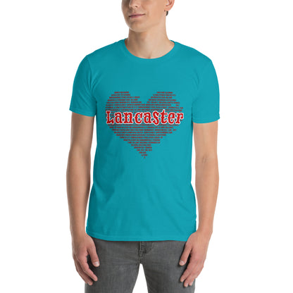The Heart of Lancaster County Graphic T-Shirt Tropical Blue
