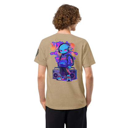 Wild Rush Techwear Heavyweight Oversized Graphic T-Shirt Khaki