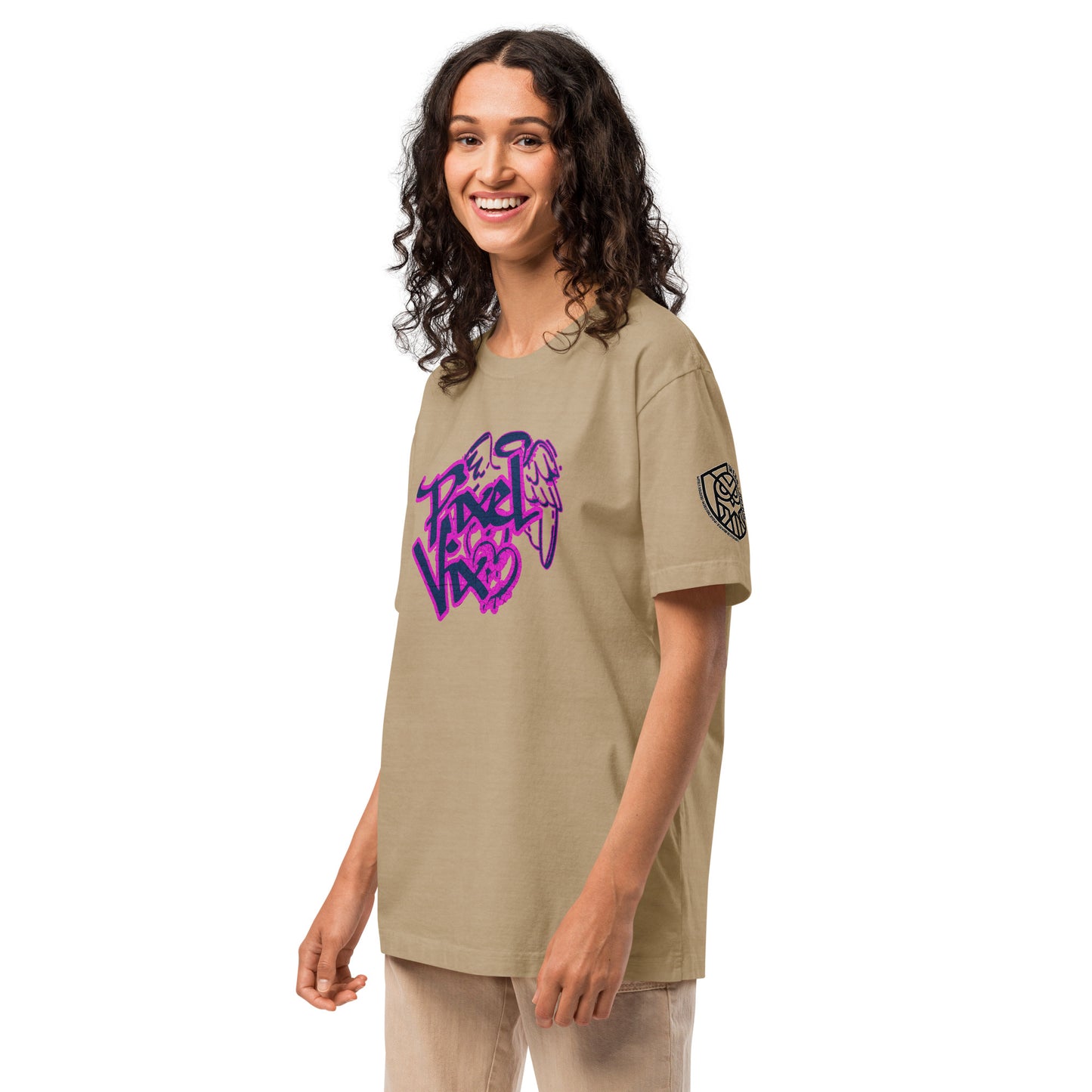 Pixel Vix Cyberpunk Techwear Heavyweight Oversized Graphic T-Shirt