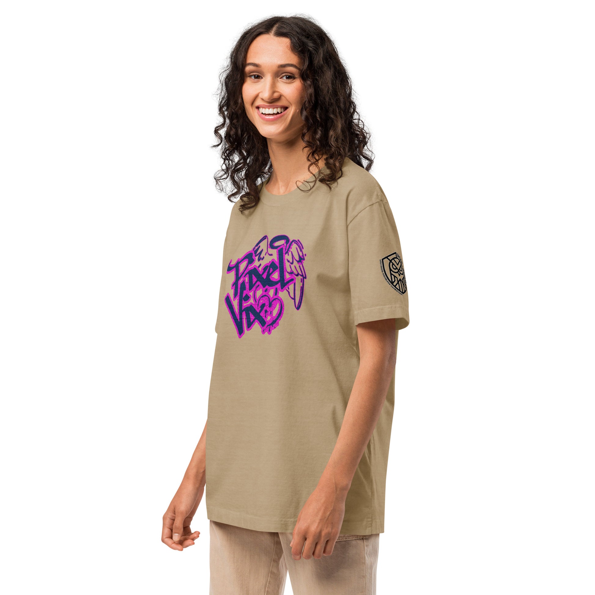 Pixel Vix Cyberpunk Techwear Heavyweight Oversized Graphic T-Shirt