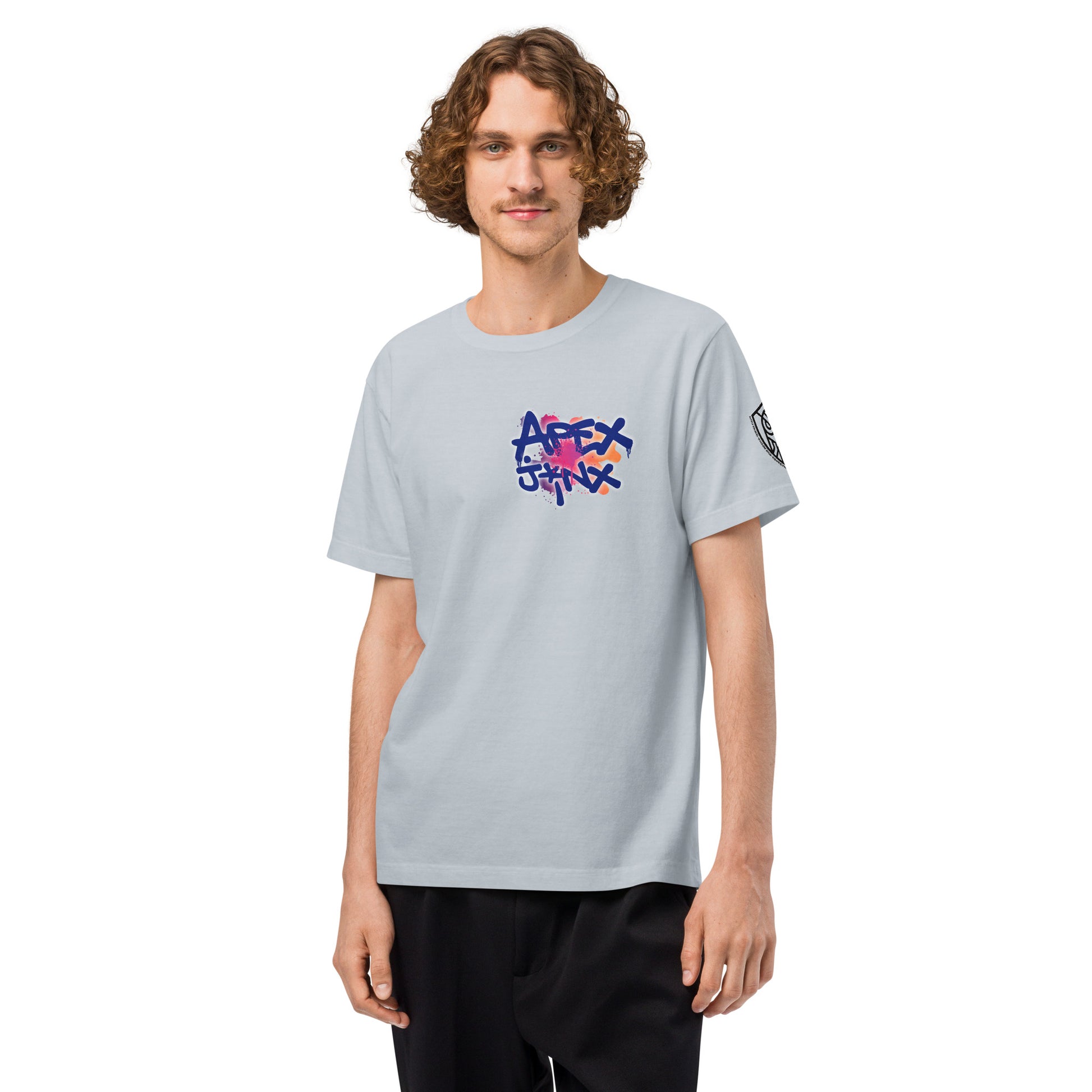 Apex Jinx Neon Skater Techwear Heavyweight Oversized Graphic T-Shirt
