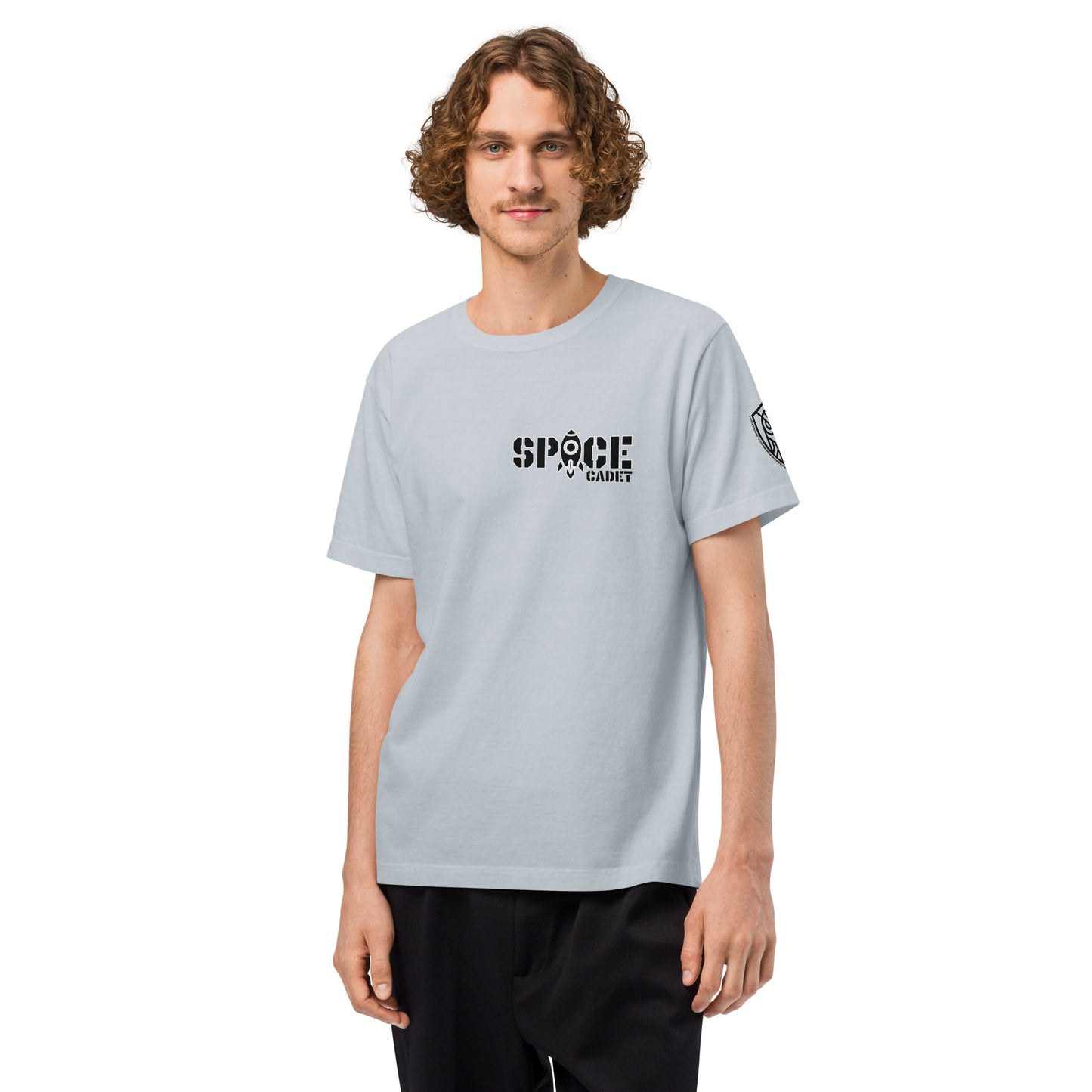 Space Cadet Neon Voyager Techwear Heavyweight Oversized Graphic T-Shirt