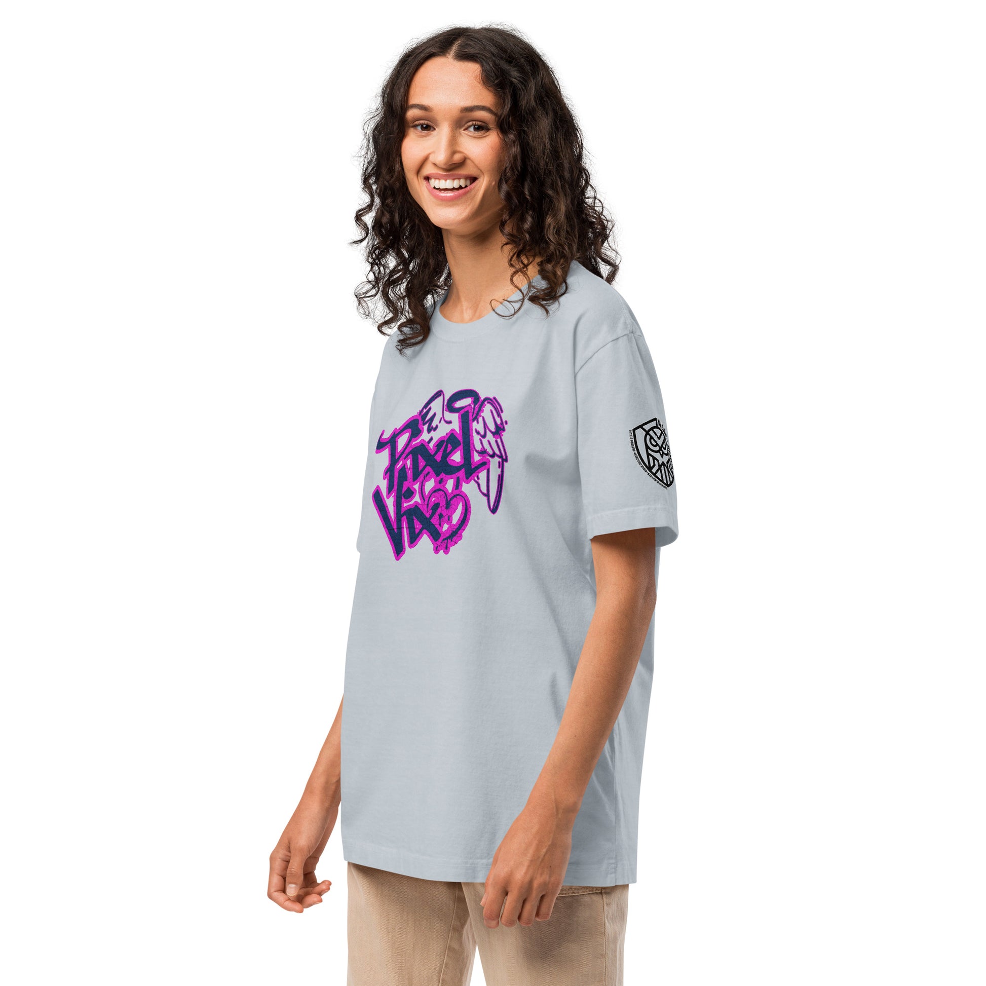 Pixel Vix Cyberpunk Techwear Heavyweight Oversized Graphic T-Shirt