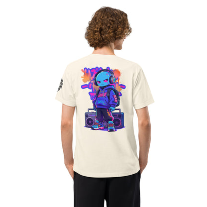 Wild Rush Techwear Heavyweight Oversized Graphic T-Shirt Vintage White