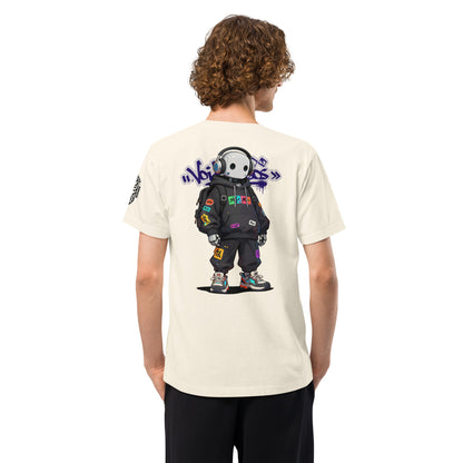 Void Chaos Techwear Heavyweight Oversized Graphic T-Shirt Vintage White