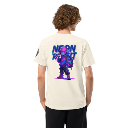 Neon Revolt Techwear Heavyweight Oversized Graphic T-Shirt Vintage White
