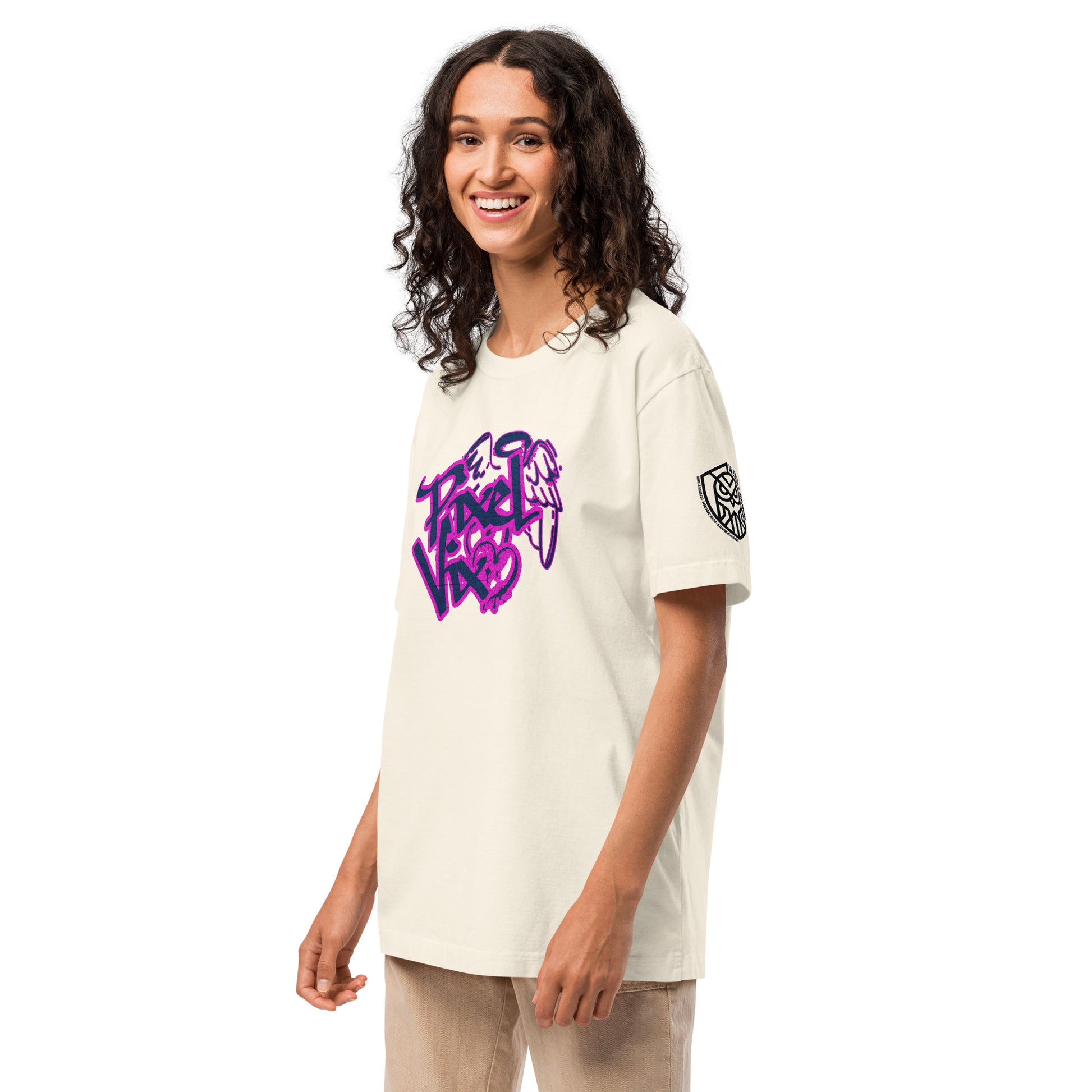 Pixel Vix Cyberpunk Techwear Heavyweight Oversized Graphic T-Shirt