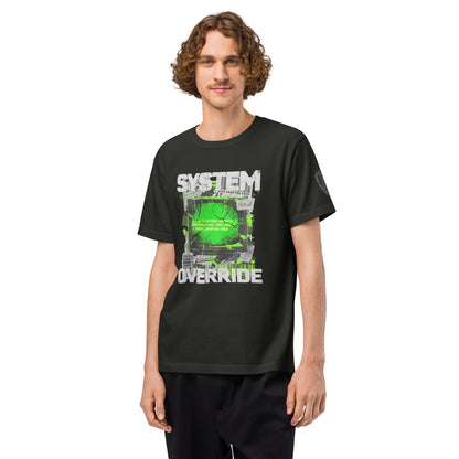 System Override Heavyweight Oversized Graphic T-Shirt Washed Black