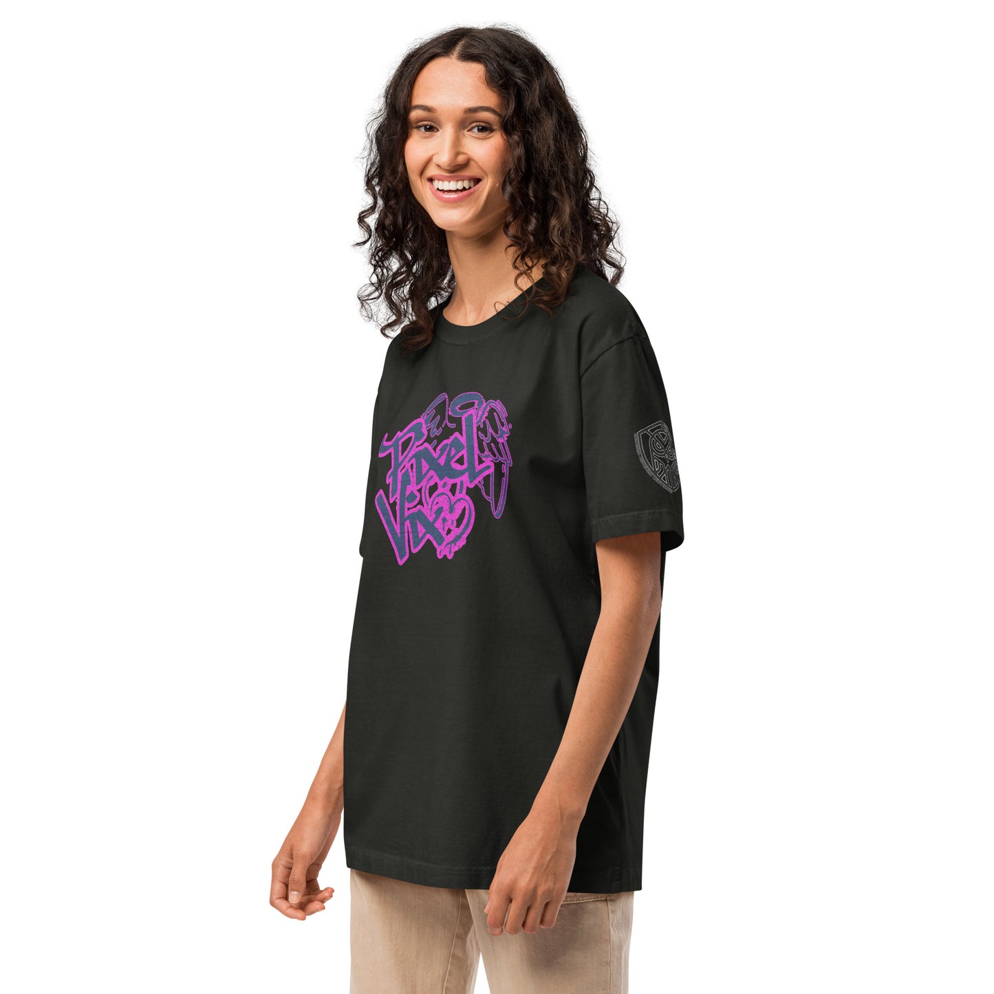 Pixel Vix Cyberpunk Techwear Heavyweight Oversized Graphic T-Shirt