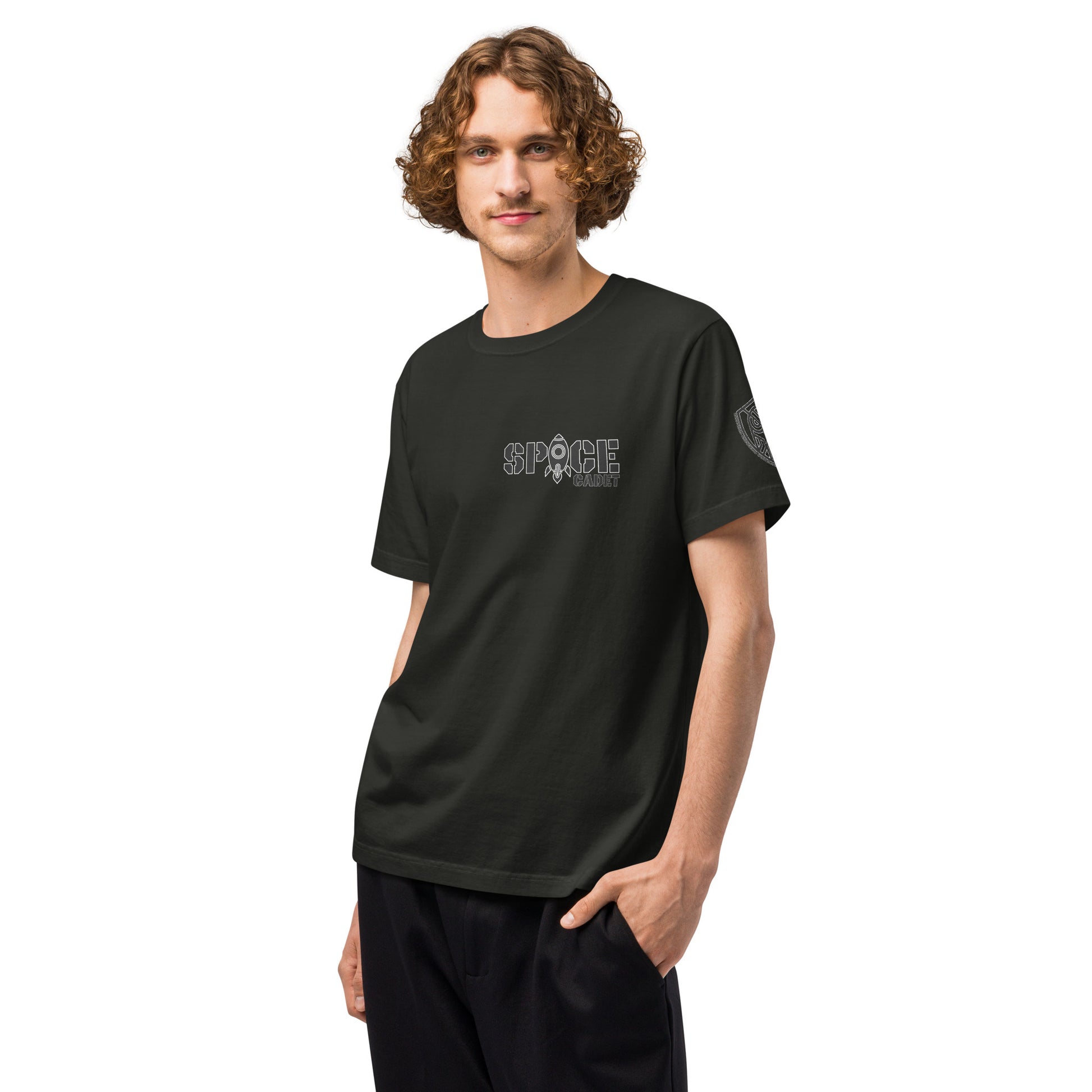Space Cadet Neon Voyager Techwear Heavyweight Oversized Graphic T-Shirt