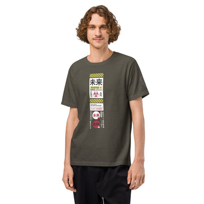 Future Hazard Heavyweight Oversized Graphic T-Shirt Washed Charcoal