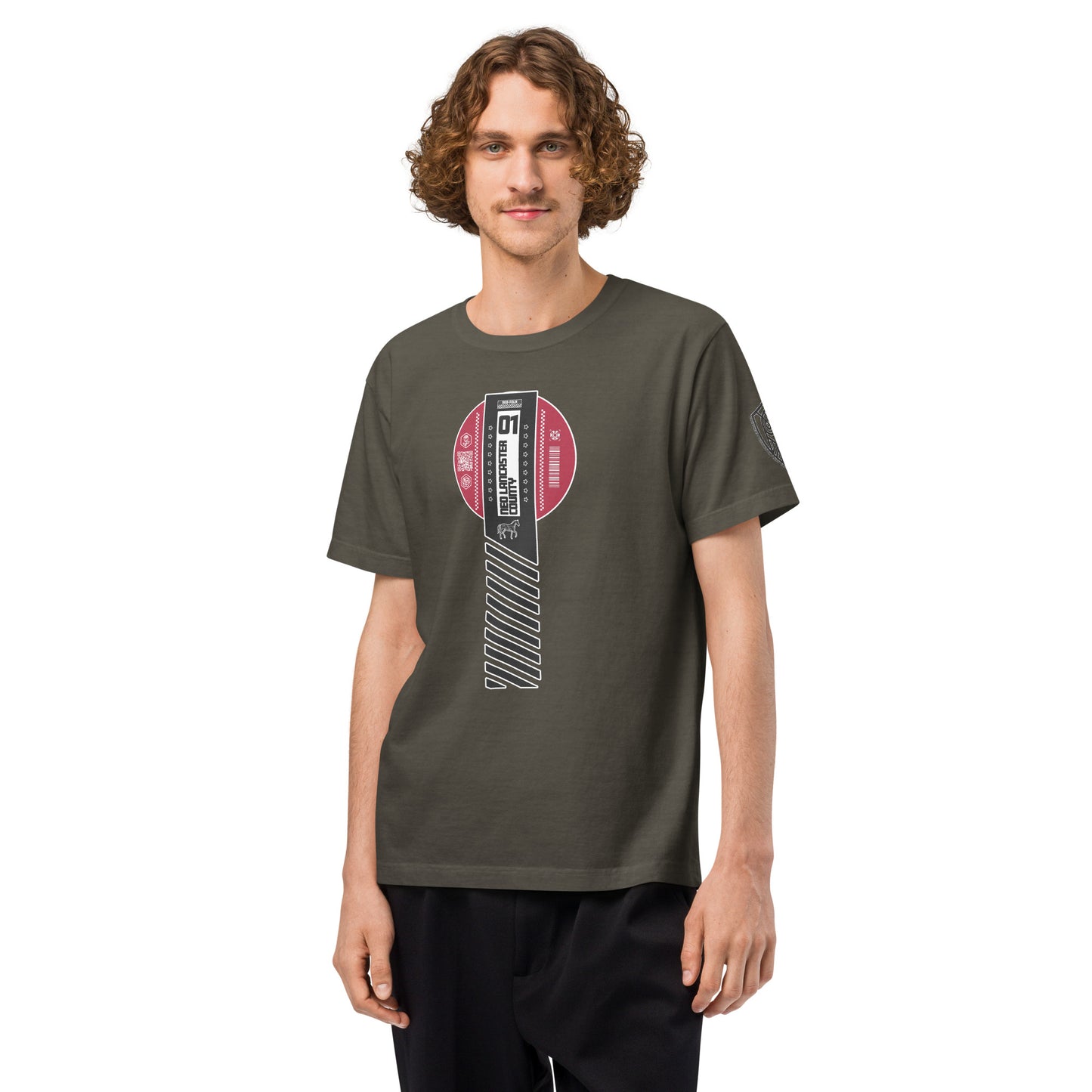 Neo Lancaster County Heavyweight Oversized Graphic T-Shirt Washed Charcoal