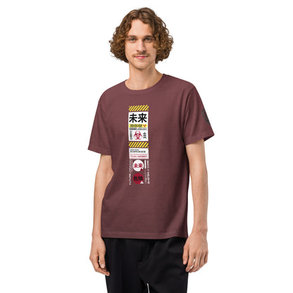 Future Hazard Heavyweight Oversized Graphic T-Shirt Washed Maroon