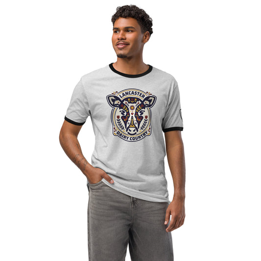 Lancaster Dairy Country Graphic T-Shirt Heather Gray Black