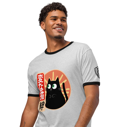 Strange Cat Bond Retro Japanese Graphic T-Shirt