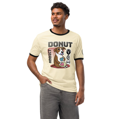 Donut Addict Graphic T-Shirt Natural Black