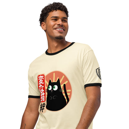 Strange Cat Bond Retro Japanese Graphic T-Shirt