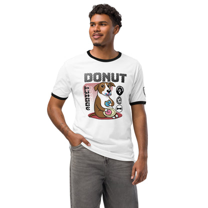 Donut Addict Graphic T-Shirt White Black