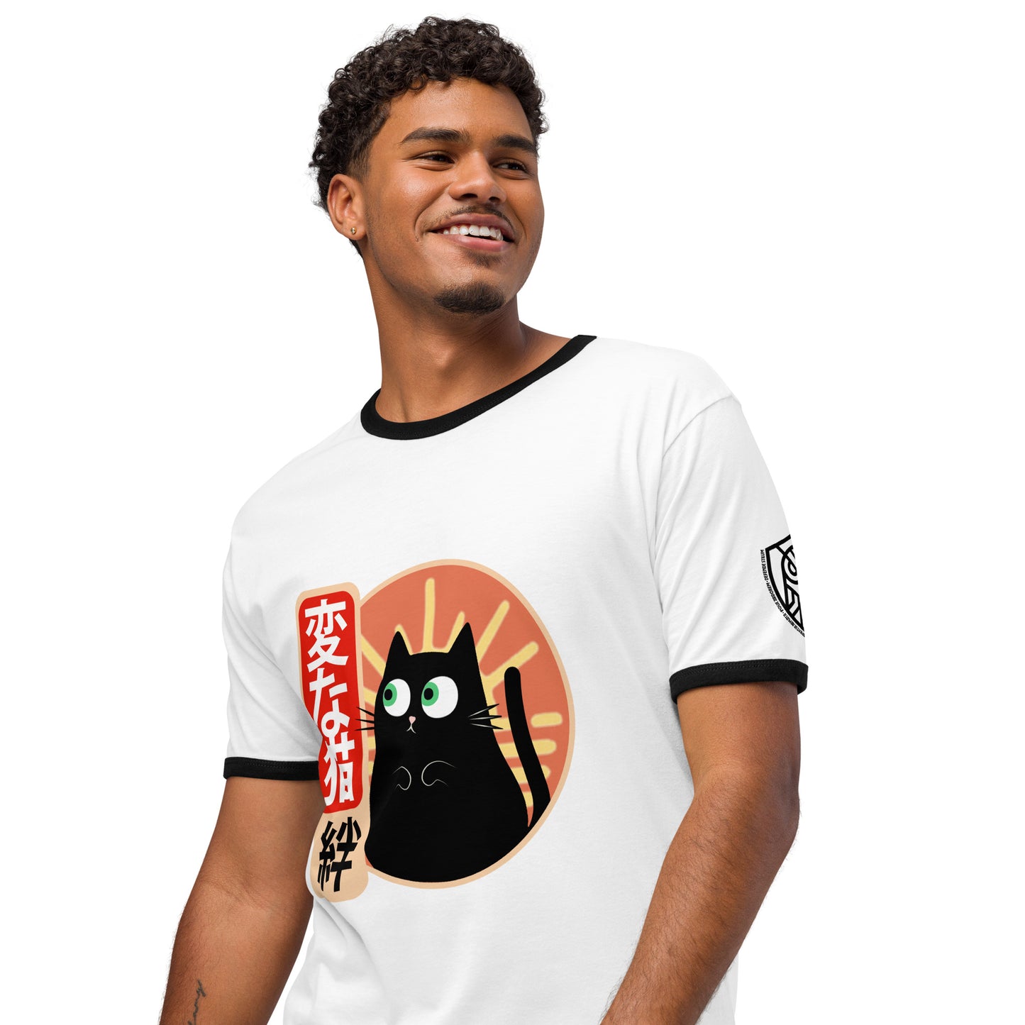 Strange Cat Bond Retro Japanese Graphic T-Shirt