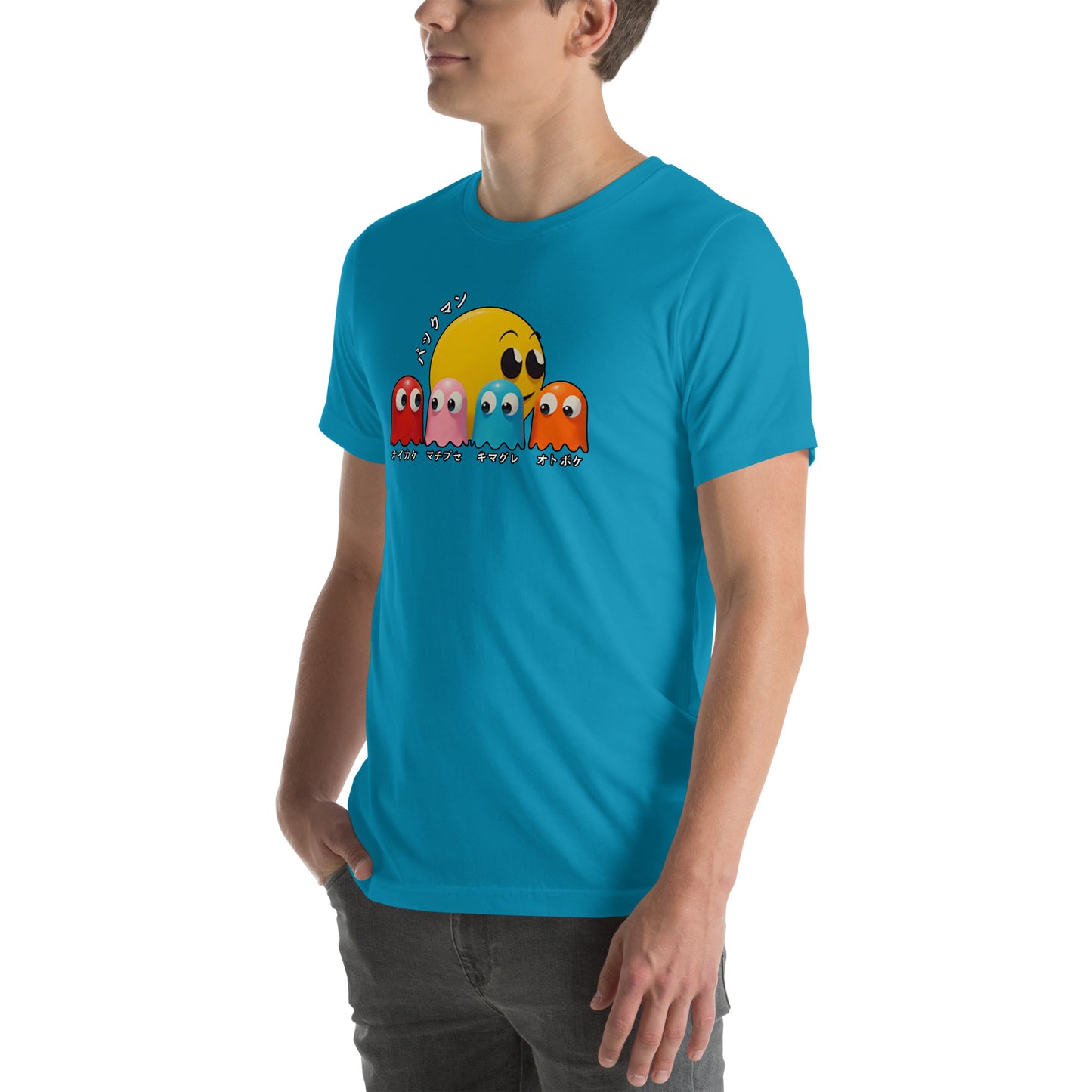 Retro Arcade Ghost Otaku Streetwear Graphic T-Shirt