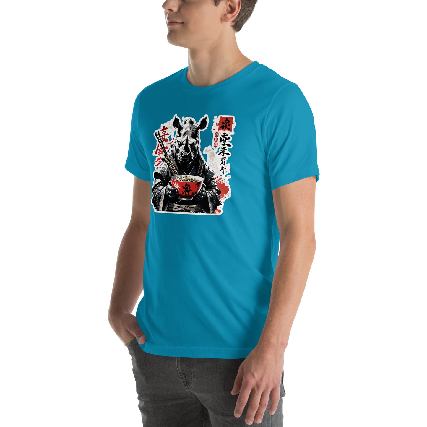 Noodle Rhino Otaku Streetwear Graphic T-Shirt