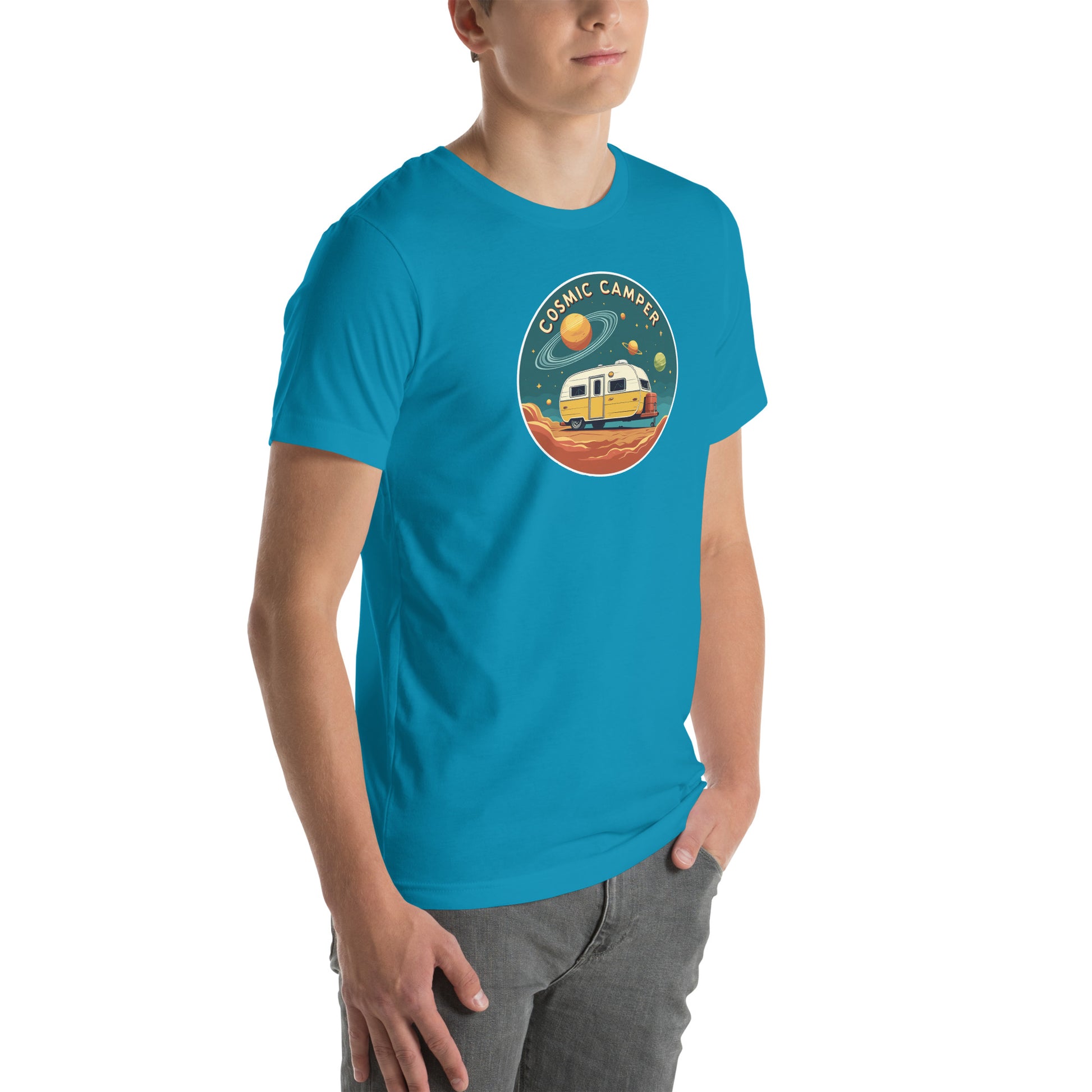 Cosmic Camper Retro Graphic T-Shirt