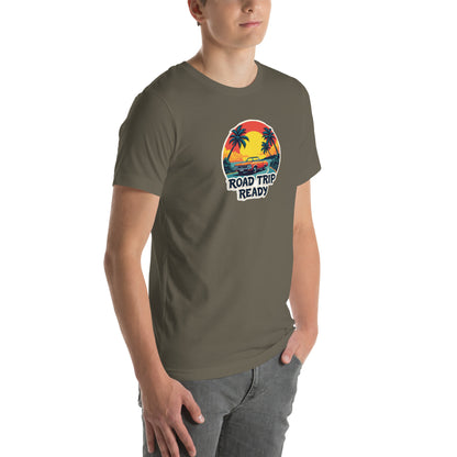 Chrome Dreams Road Trip Retro Graphic T-Shirt