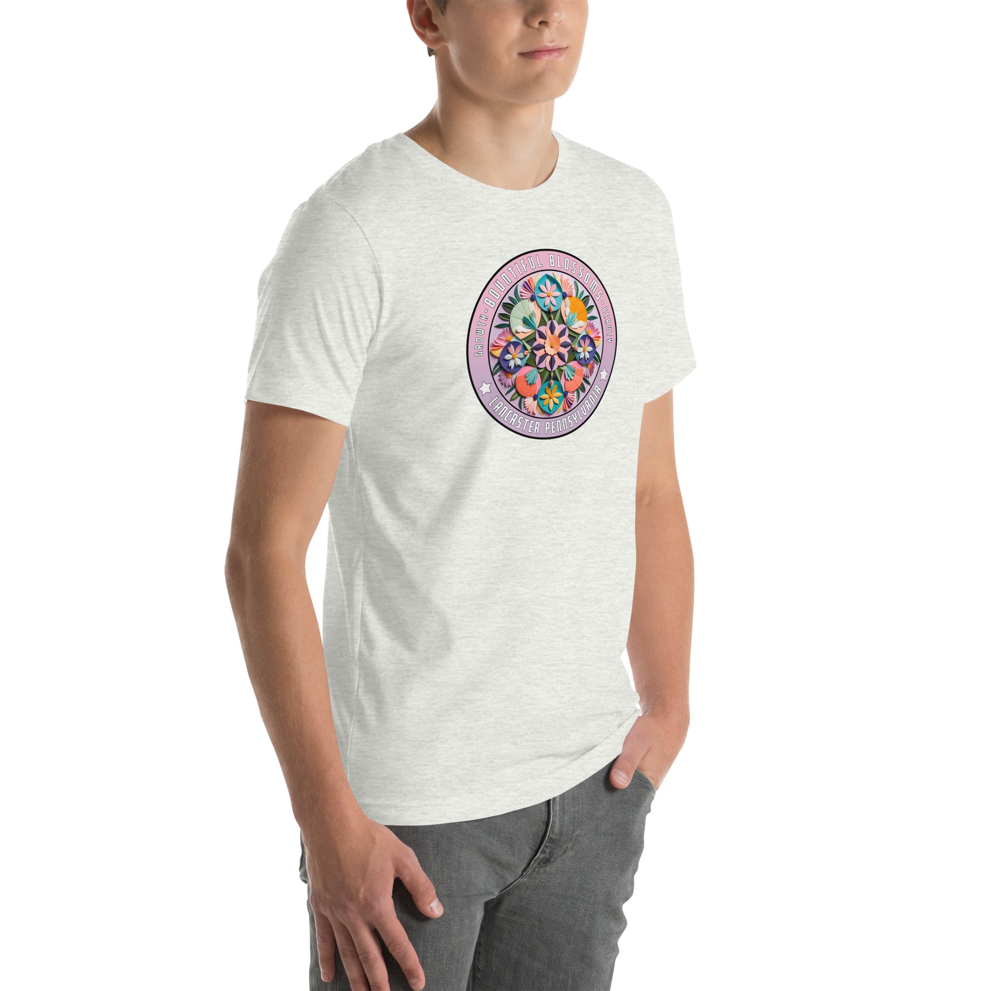 Bountiful Blossoms Hex Graphic T-Shirt