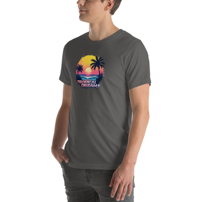 Tropical Dreams Retro Graphic T-Shirt