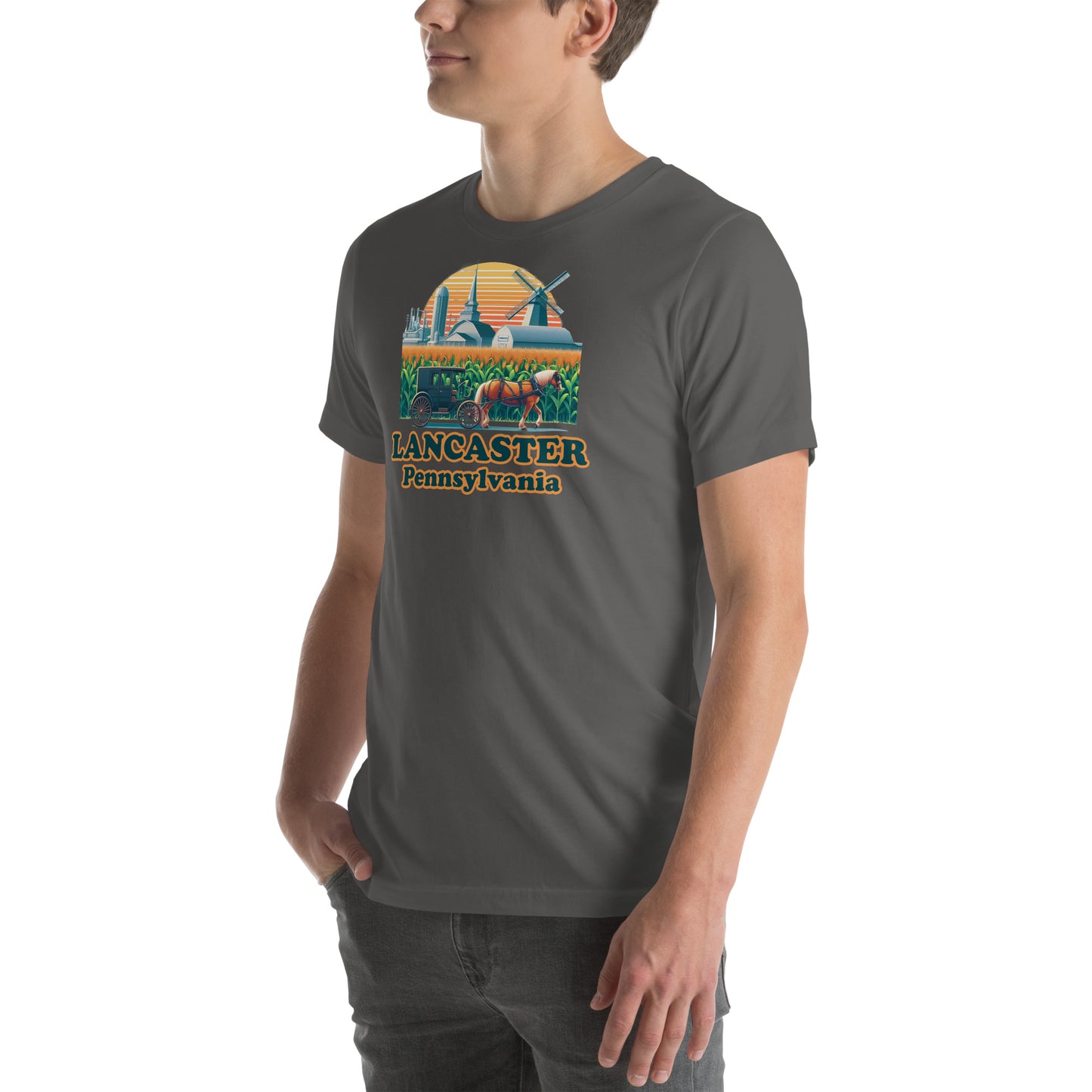 Lancaster Pennsylvania Horse & Buggy Graphic T-Shirt