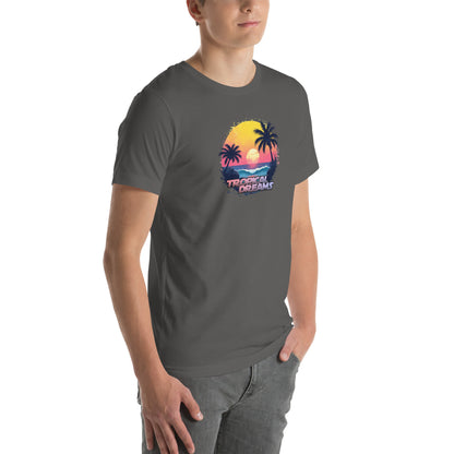 Tropical Dreams Retro Graphic T-Shirt