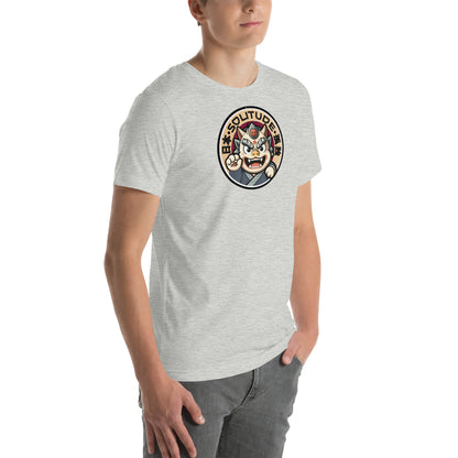 Solitude Retro Distressed Japanese Oni Graphic T-Shirt