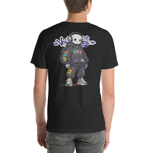 Void Chaos Techwear Graphic T-Shirt Black Heather