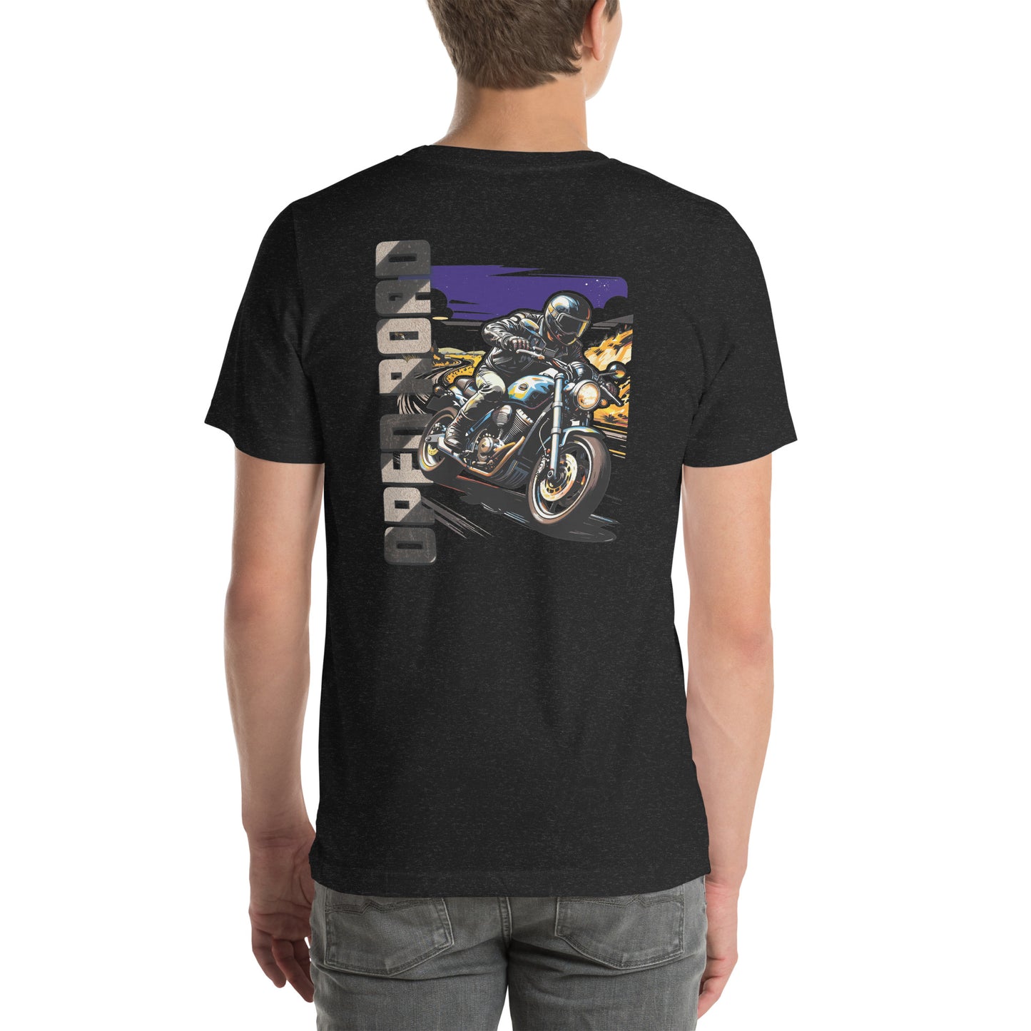 Open Road Motorcycle Graphic T-Shirt Black Heather