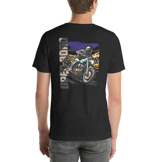 Open Road Motorcycle Graphic T-Shirt Black Heather