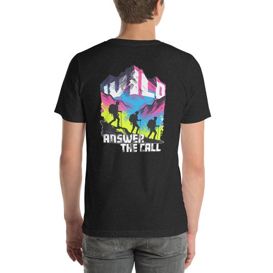 Answer the Call Hiking Graphic T-Shirt Black Heather