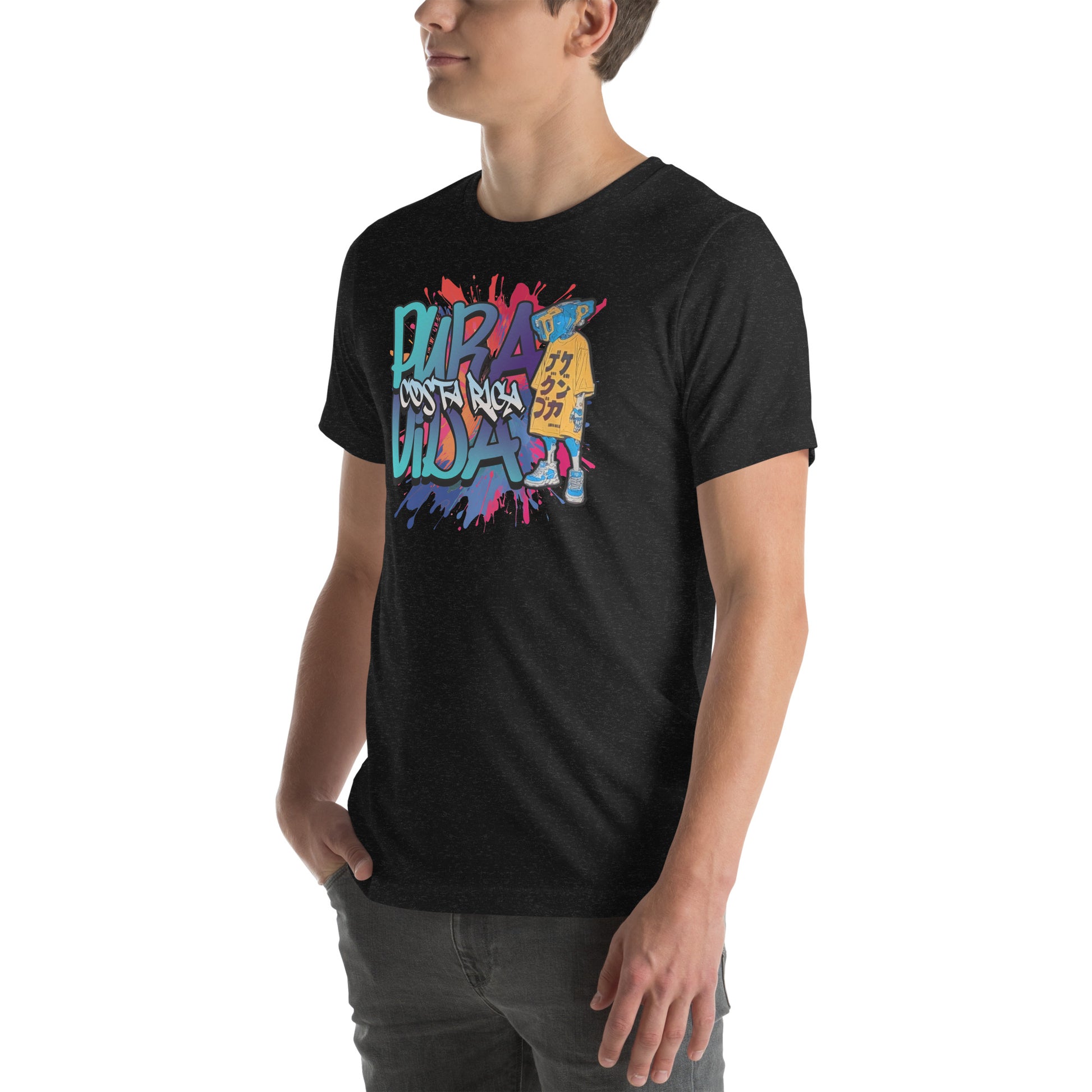 Pura Vida Street Graffiti Graphic T-Shirt