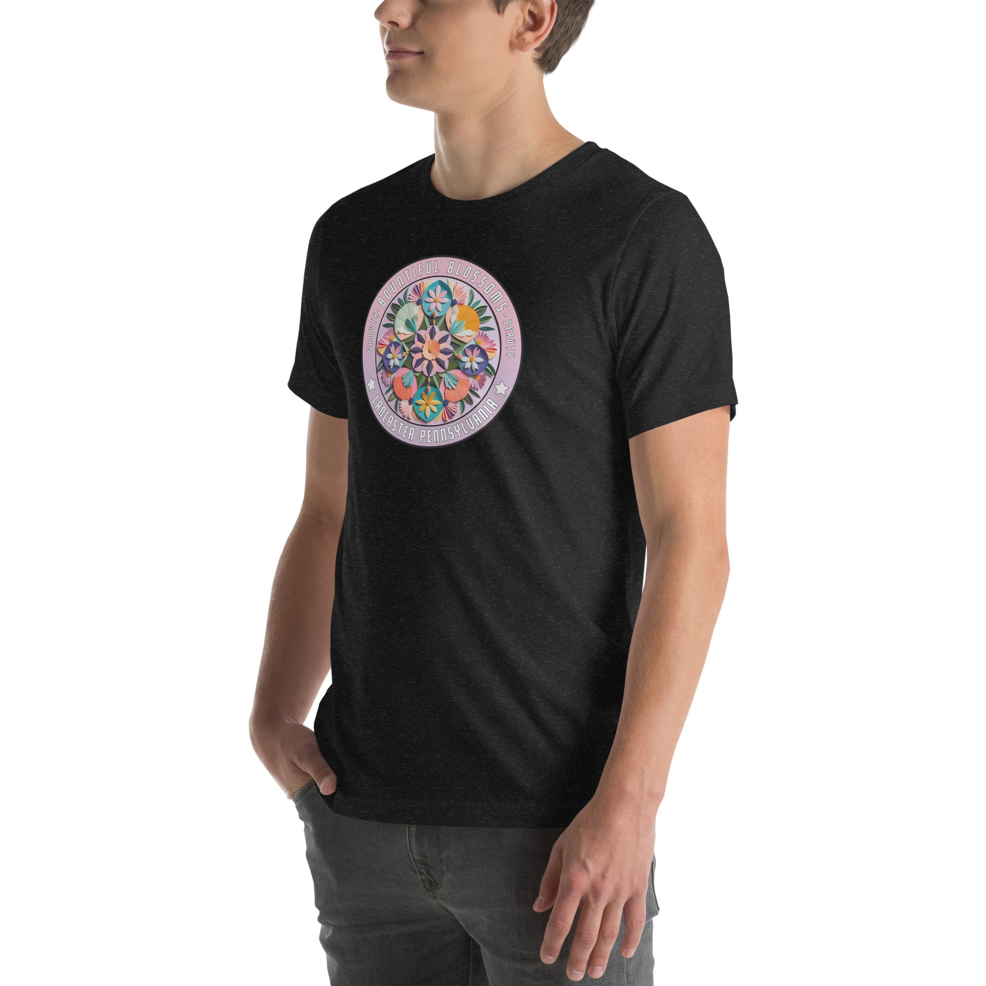 Bountiful Blossoms Hex Graphic T-Shirt