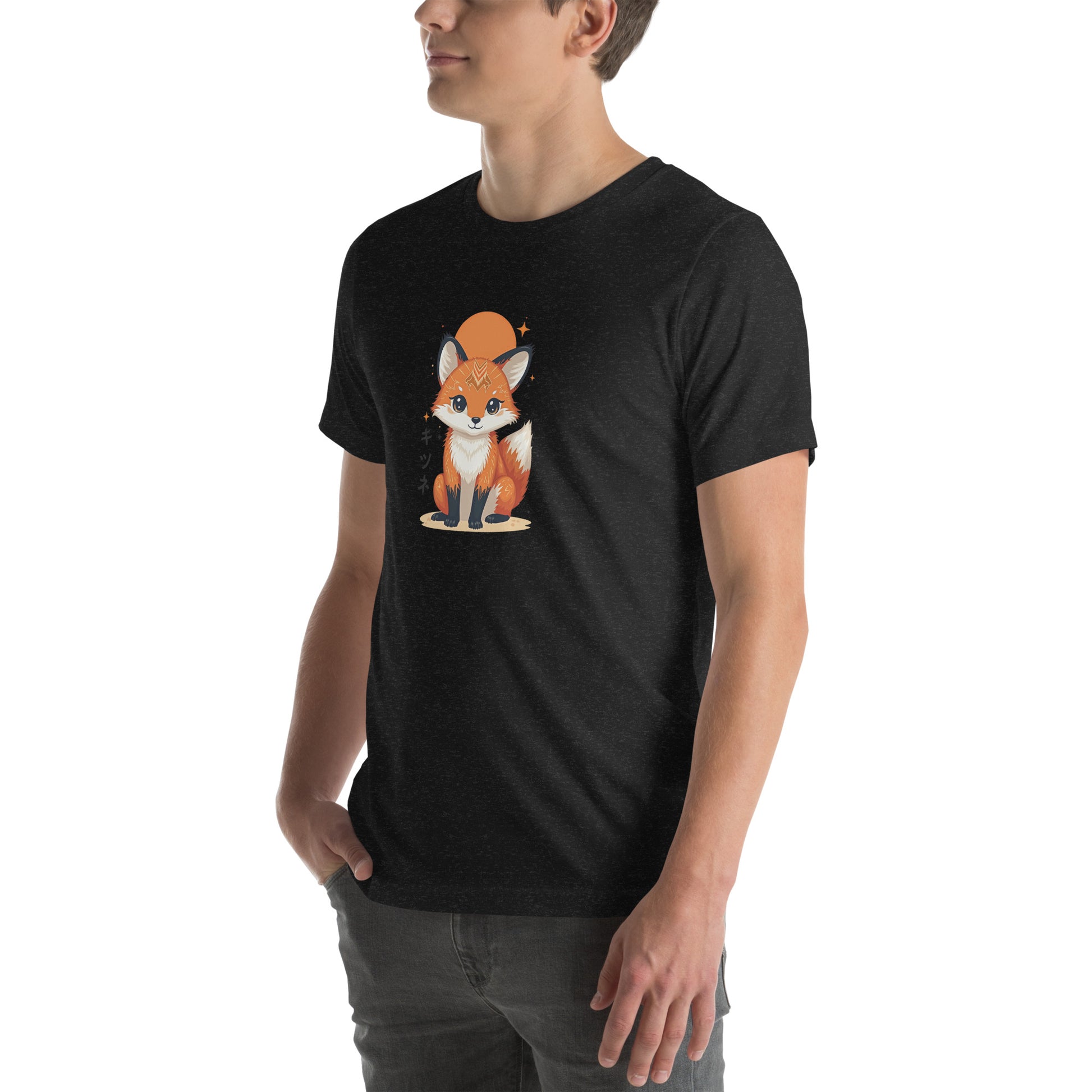Kitsune Fox Otaku Graphic T-Shirt
