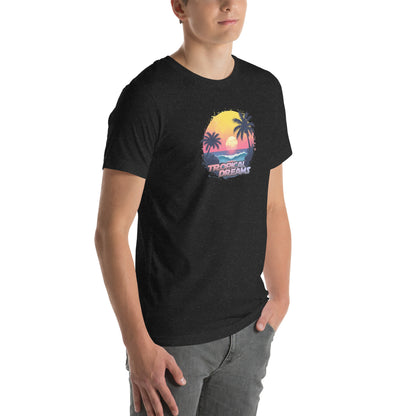 Tropical Dreams Retro Graphic T-Shirt