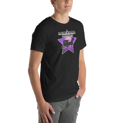 Retro Distressed Neon Lancaster Nights Graphic T-Shirt