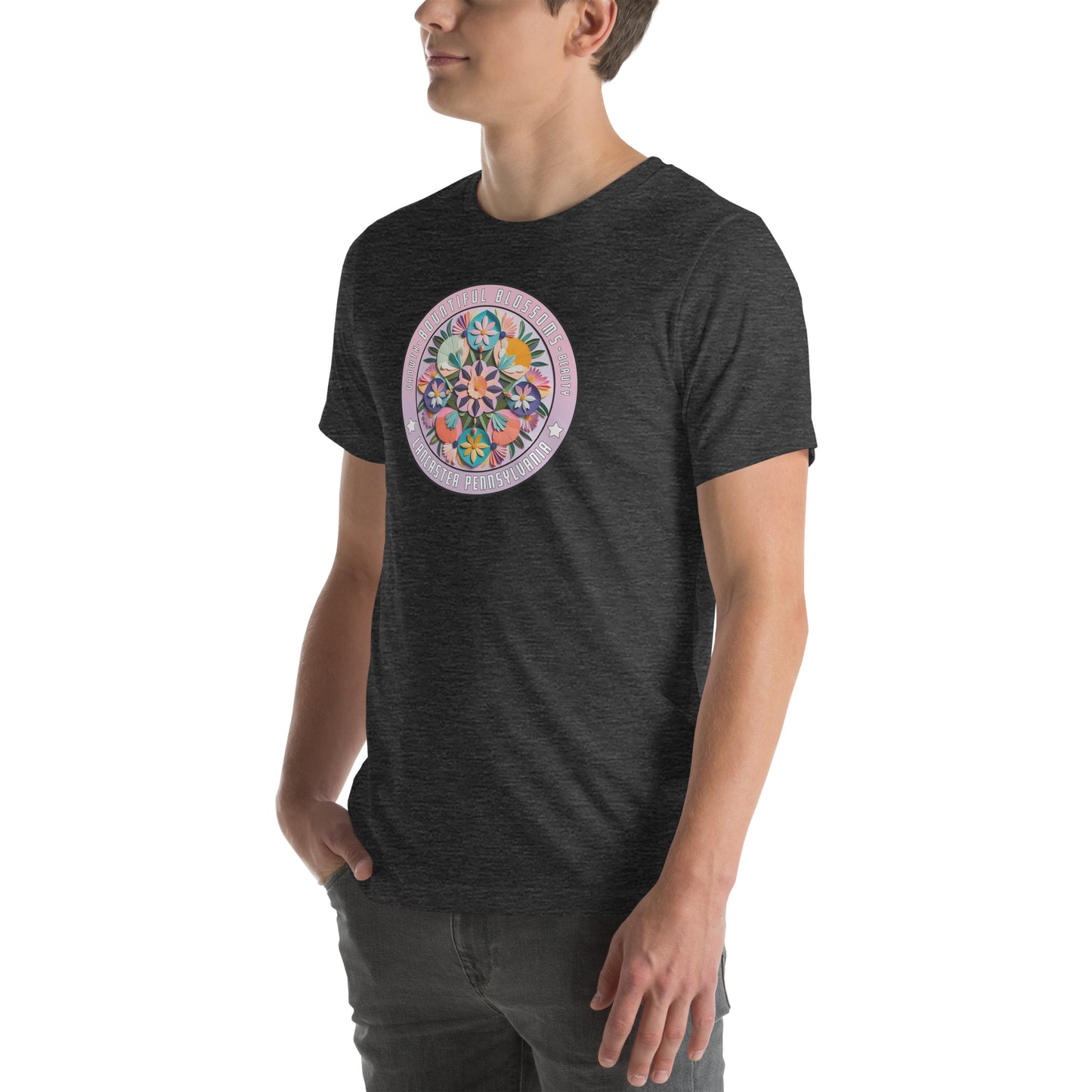 Bountiful Blossoms Hex Graphic T-Shirt