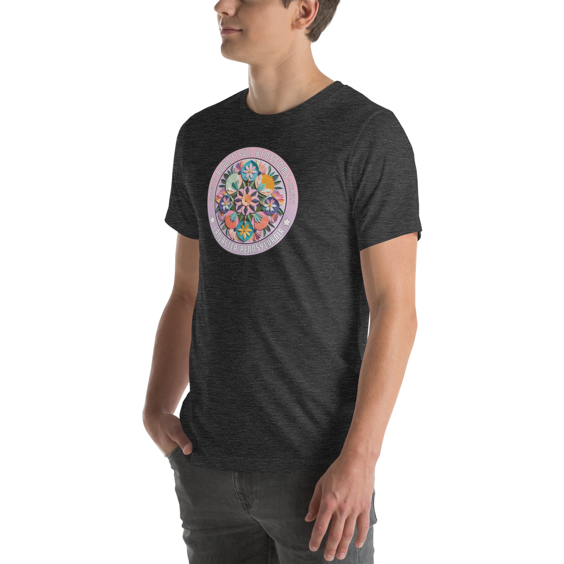Bountiful Blossoms Hex Graphic T-Shirt