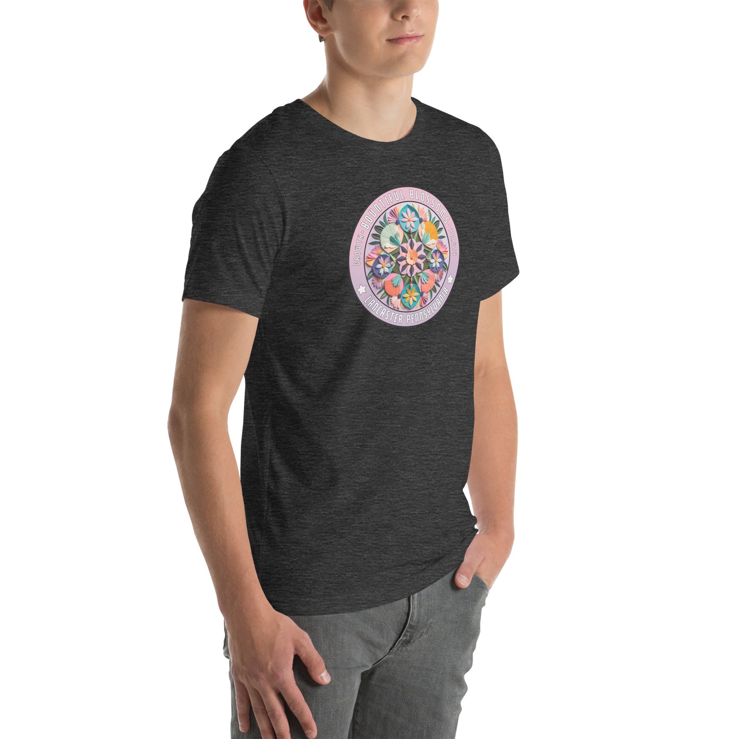 Bountiful Blossoms Hex Graphic T-Shirt